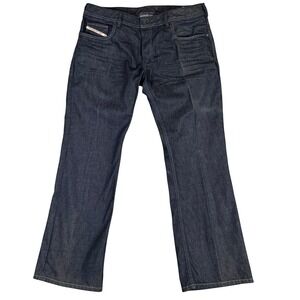 Diesel Zatiny Regular Bootcut Jeans Dark Indigo Wash 0088Z Mens 36x30